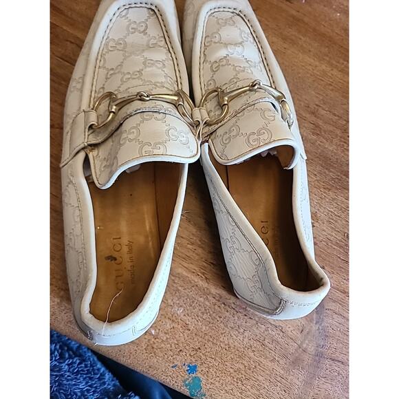 GUCCI TOM FORD GG MEN\'S SUPER RARE FIND WHITE LOAFERS SHOE SIZE 9.5 main image 10
